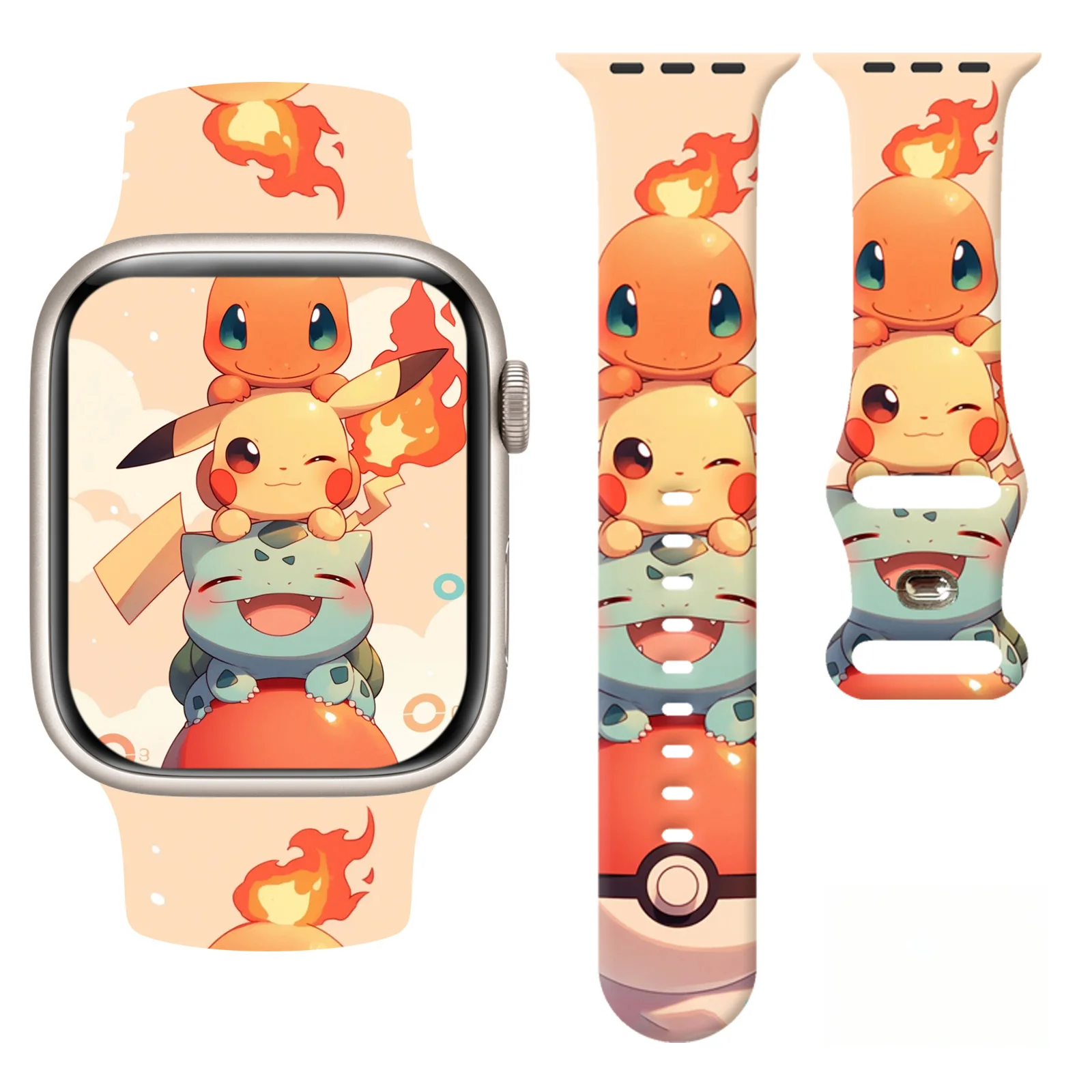 Pocket Monsters Strap for iWatch 46mm 44mm 42mm 41mm Silicone Band Replaceable Bracelet for Apple Watch 11 10 9 8 7 SE Watchband
Pocket Monsters Strap for iWatch 46mm 44mm 42mm 41mm Silicone Band Replaceable Bracelet for Apple Watch 11 10 9 8 7 SE Watchband
