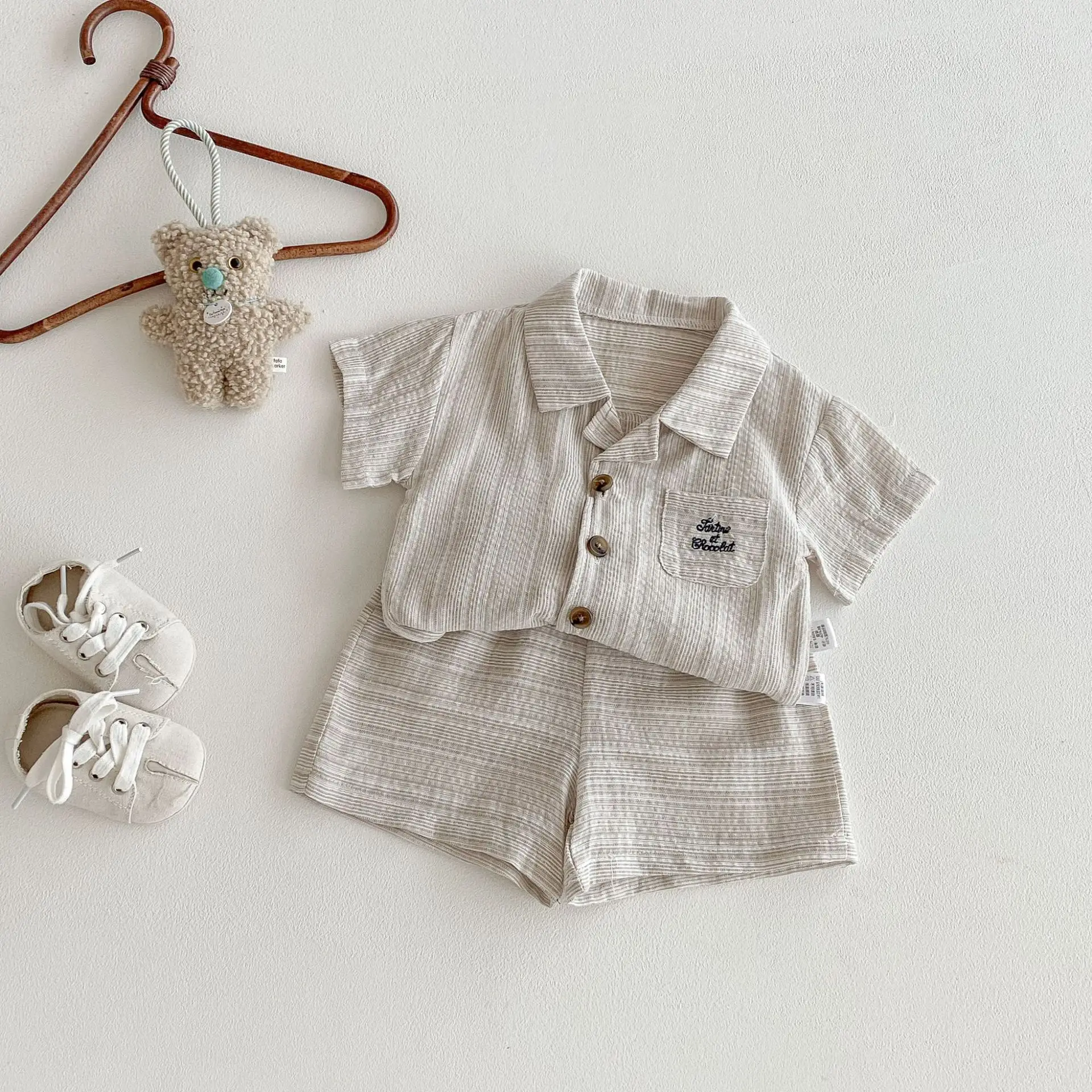 Children Summer Set Boys Short Sleeved Striped Set 2026 New Summer Outfit Baby Girl Dress Sibling Outfit
Children Summer Set Boys Short Sleeved Striped Set 2026 New Summer Outfit Baby Girl Dress Sibling Outfit