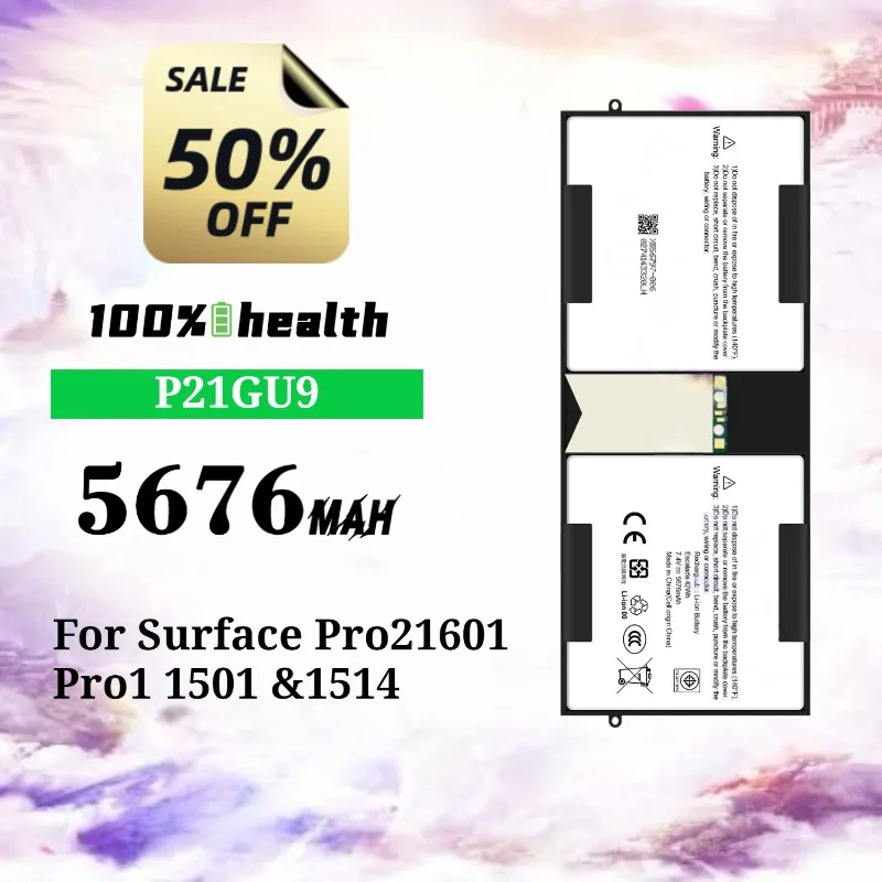 P21GU9 5676mAh Laptop Battery for Microsoft Surface Pro2/Pro1/1601/1501/151 Lithium Rechargeable Battery
P21GU9 5676mAh Laptop Battery for Microsoft Surface Pro2/Pro1/1601/1501/151 Lithium Rechargeable Battery