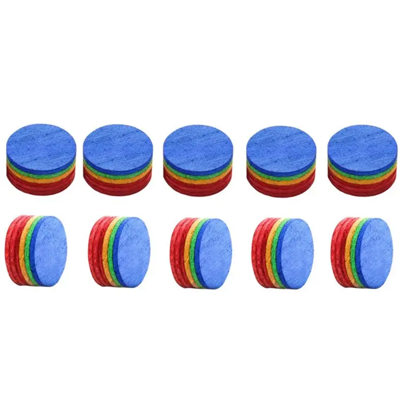 10PCS 14Mm Rainbow Billiards Tips Snooker Pool Cue Tips 6 Colors Layer M Hardness Head Accessories Multi-Purpose
10PCS 14Mm Rainbow Billiards Tips Snooker Pool Cue Tips 6 Colors Layer M Hardness Head Accessories Multi-Purpose