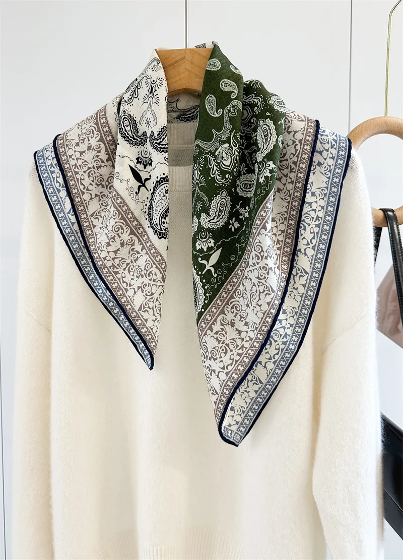 2026 Vintage 70% Wool 30% Silk Scarf for Women Autumn Winter Ethnic Green Blue Paisley Print Neck Scarves Woman Accessory
2026 Vintage 70% Wool 30% Silk Scarf for Women Autumn Winter Ethnic Green Blue Paisley Print Neck Scarves Woman Accessory