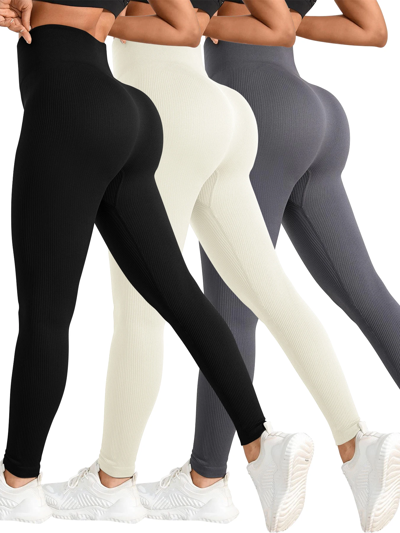 Women's 3-piece Yoga Pants High Waisted Sport Gym Fitness Leggings Women Seamless Female Legging Tummy Control Running Tights
Women's 3-piece Yoga Pants High Waisted Sport Gym Fitness Leggings Women Seamless Female Legging Tummy Control Running Tights