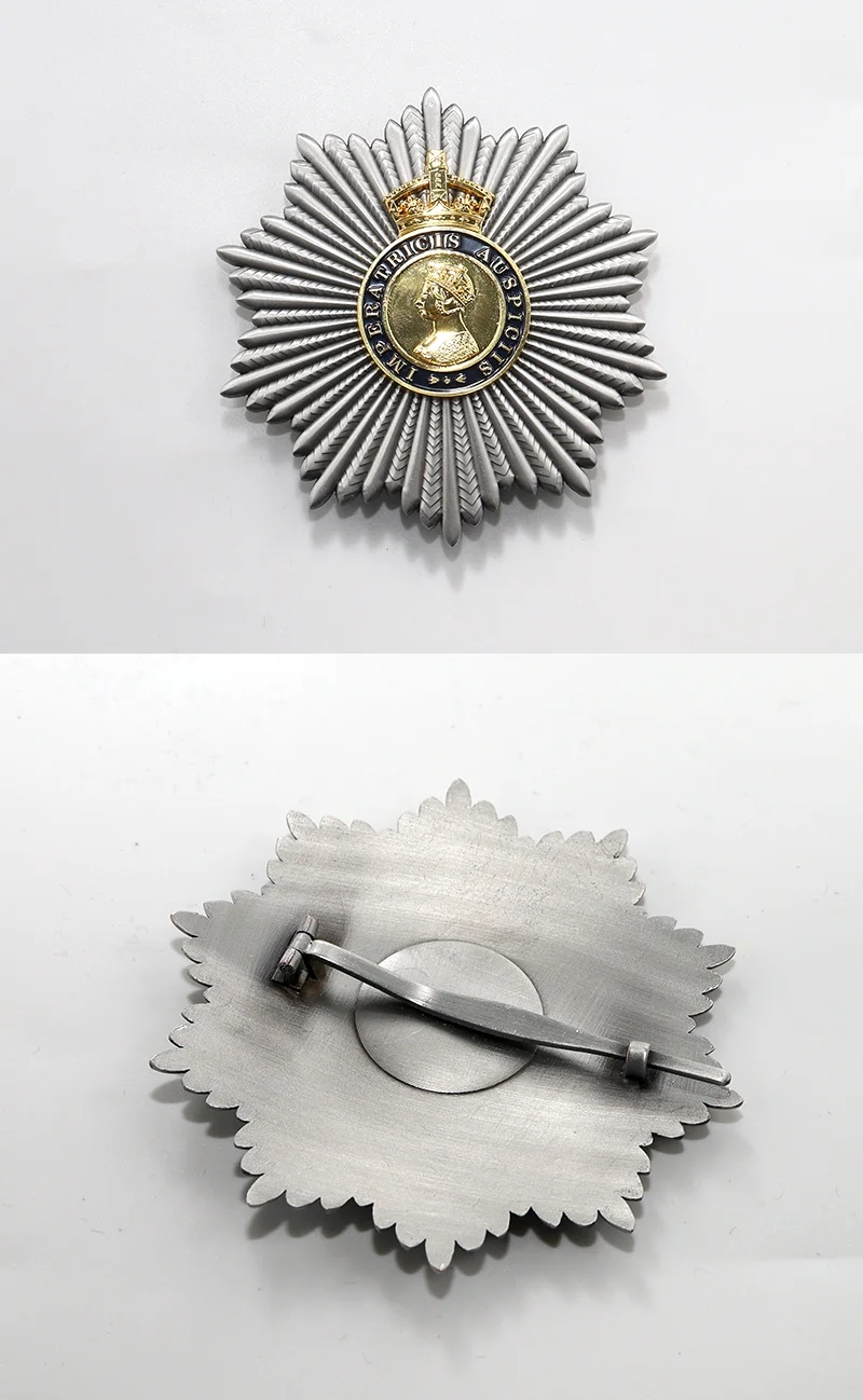 UK Militaria Breast Star of the Most Eminent Order of the Indian Empire Knight Commander Class Reproduction
UK Militaria Breast Star of the Most Eminent Order of the Indian Empire Knight Commander Class Reproduction