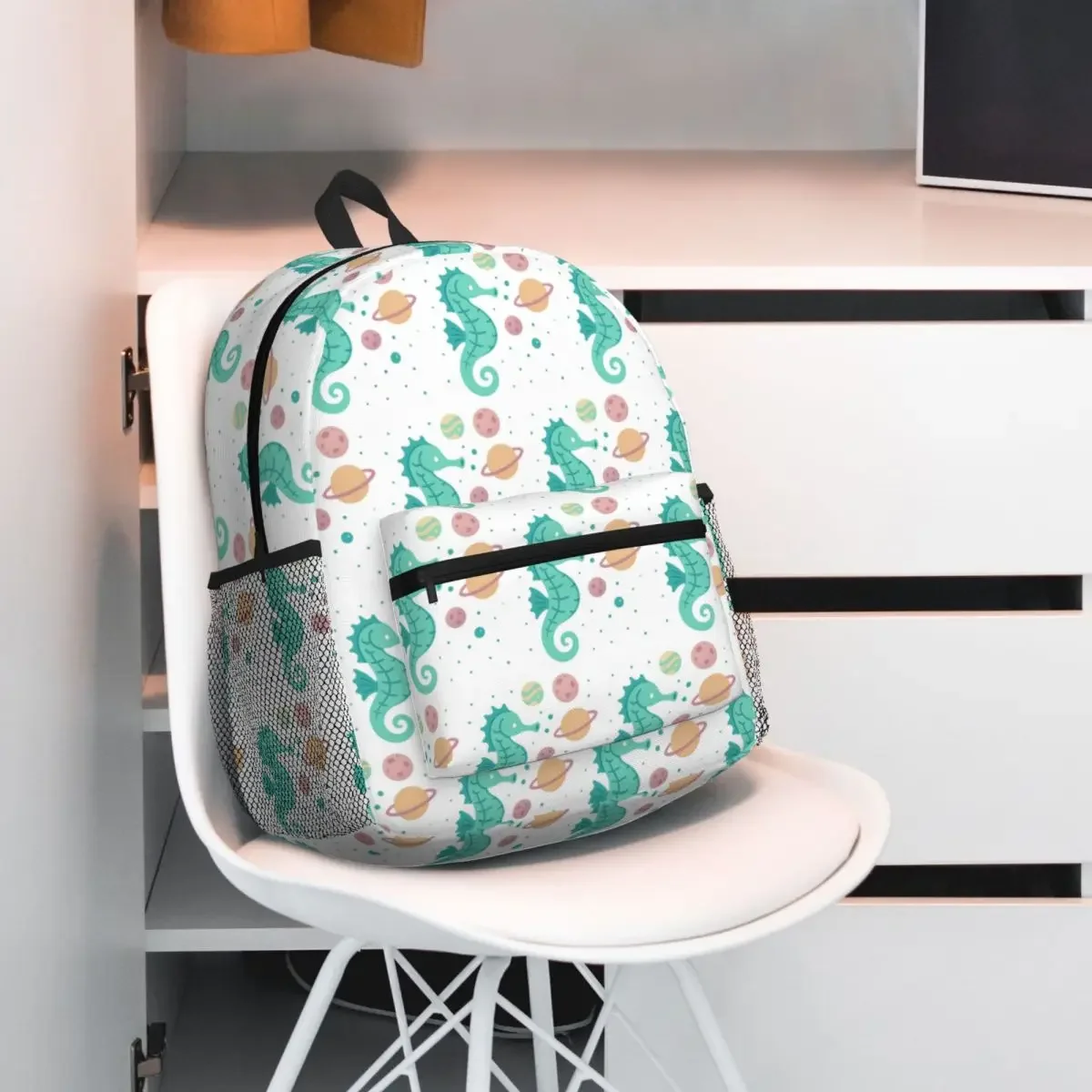 Рюкзак Planet Bubbles Seahorse, рюкзак большой емкости для мальчиков и девочек, школьная сумка, сумки на плечо для мужчин и женщин
Рюкзак Planet Bubbles Seahorse, рюкзак большой емкости для мальчиков и девочек, школьная сумка, сумки на плечо для мужчин и женщин