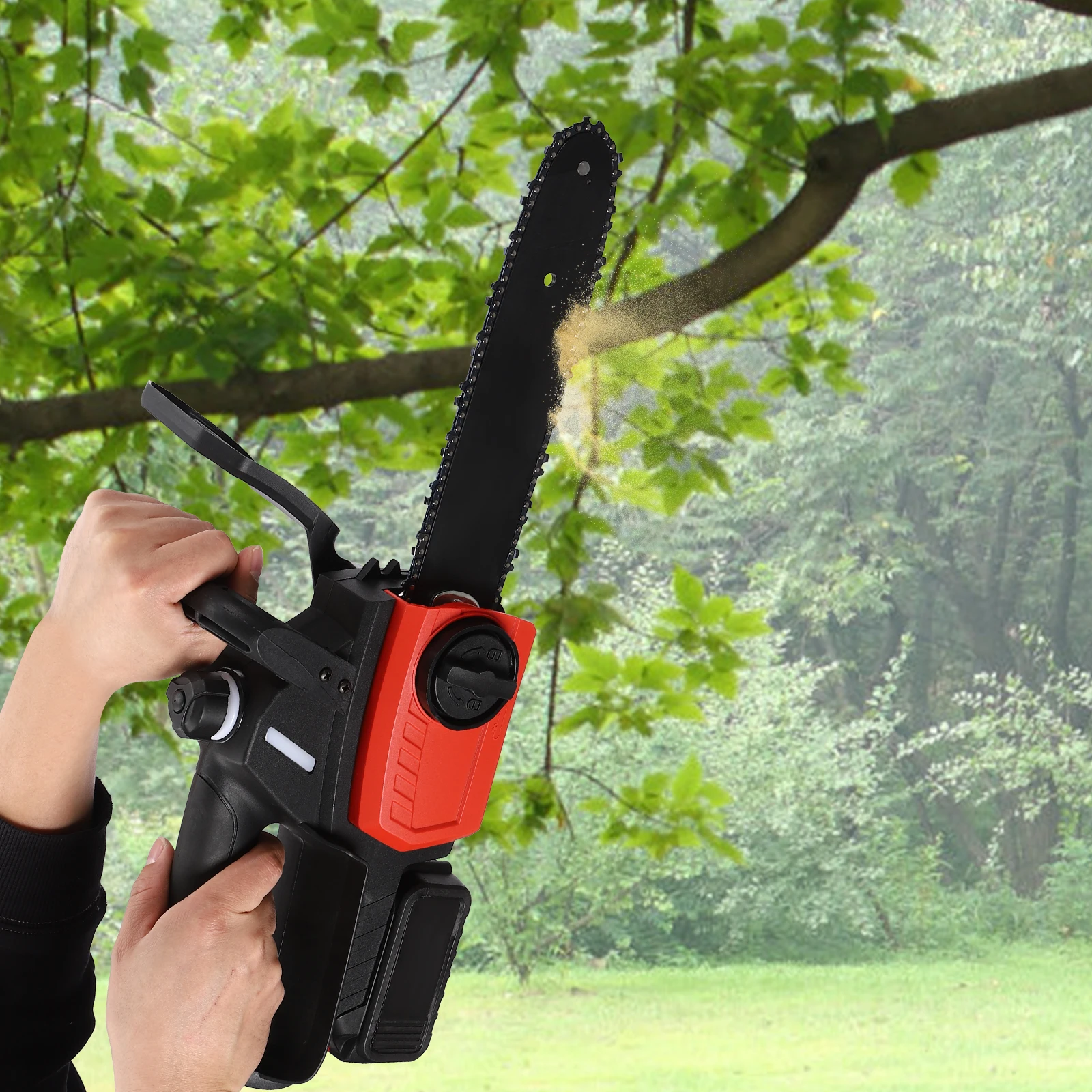 Cordless Chainsaw Chainsaw with Battery and Charger Electric Chainsaw used for Forest Harvesting/Wood Cutting/Bush Pruning
Cordless Chainsaw Chainsaw with Battery and Charger Electric Chainsaw used for Forest Harvesting/Wood Cutting/Bush Pruning