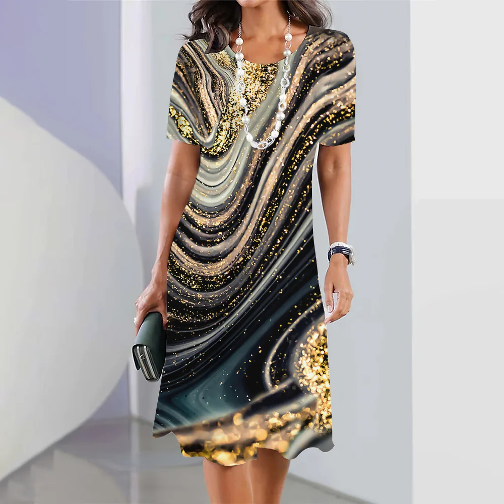 2024 New Women's Dresses Graphic Printed Summer Elegant Dress Feamle Short Sleeve Dresses Fashion Oversized Clothes
2024 New Women's Dresses Graphic Printed Summer Elegant Dress Feamle Short Sleeve Dresses Fashion Oversized Clothes