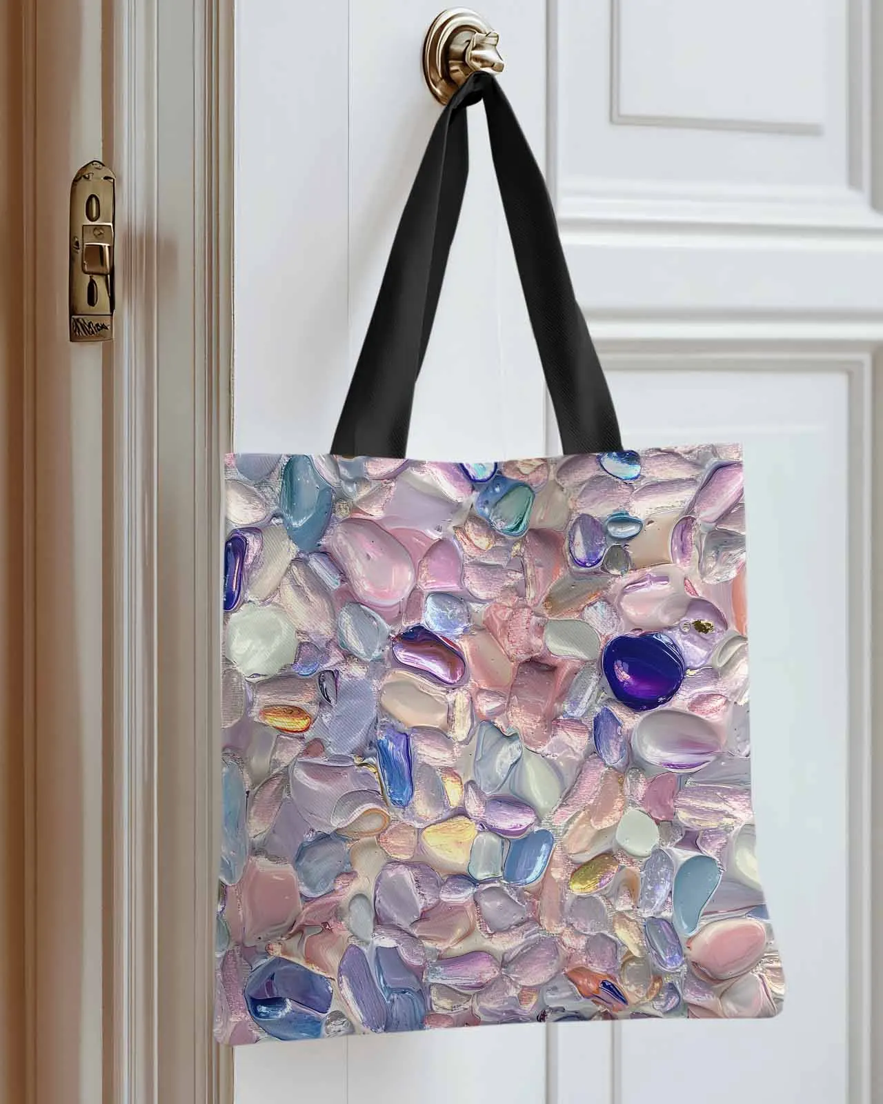 Colorful Gorgeous Glass Stone Canvas Bag Handbag Oxford Cloth Eco Shopping Storage Bag for Home Use
Colorful Gorgeous Glass Stone Canvas Bag Handbag Oxford Cloth Eco Shopping Storage Bag for Home Use