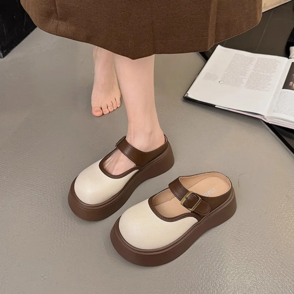 Cute PVC Slipper Women Mary Jane Anti-skid Closed Toe Slippers French Style Soft Sole Slides Sandals Ladies 
Cute PVC Slipper Women Mary Jane Anti-skid Closed Toe Slippers French Style Soft Sole Slides Sandals Ladies