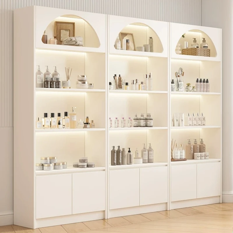 Modern Cream Style Cosmetic Display Cabinet High-end Beauty Nail Salon Multi-layer Jewelry Storage Shelf Office Furniture FYMC
Modern Cream Style Cosmetic Display Cabinet High-end Beauty Nail Salon Multi-layer Jewelry Storage Shelf Office Furniture FYMC