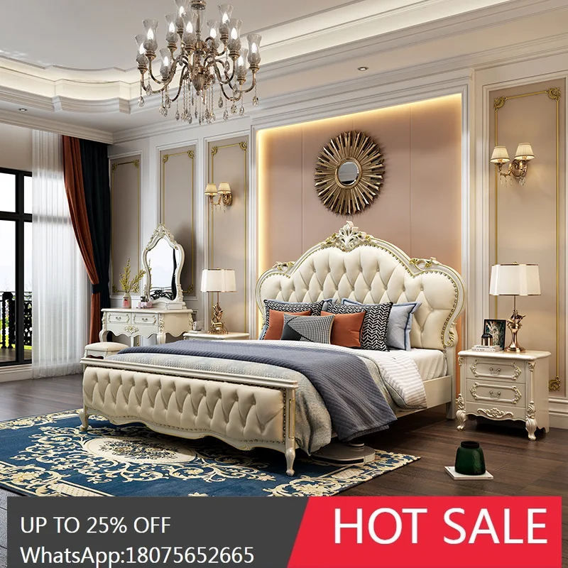 SGF European Style Solid Wood Bed Double Modern Minimalist Furniture High-end Feel
SGF European Style Solid Wood Bed Double Modern Minimalist Furniture High-end Feel