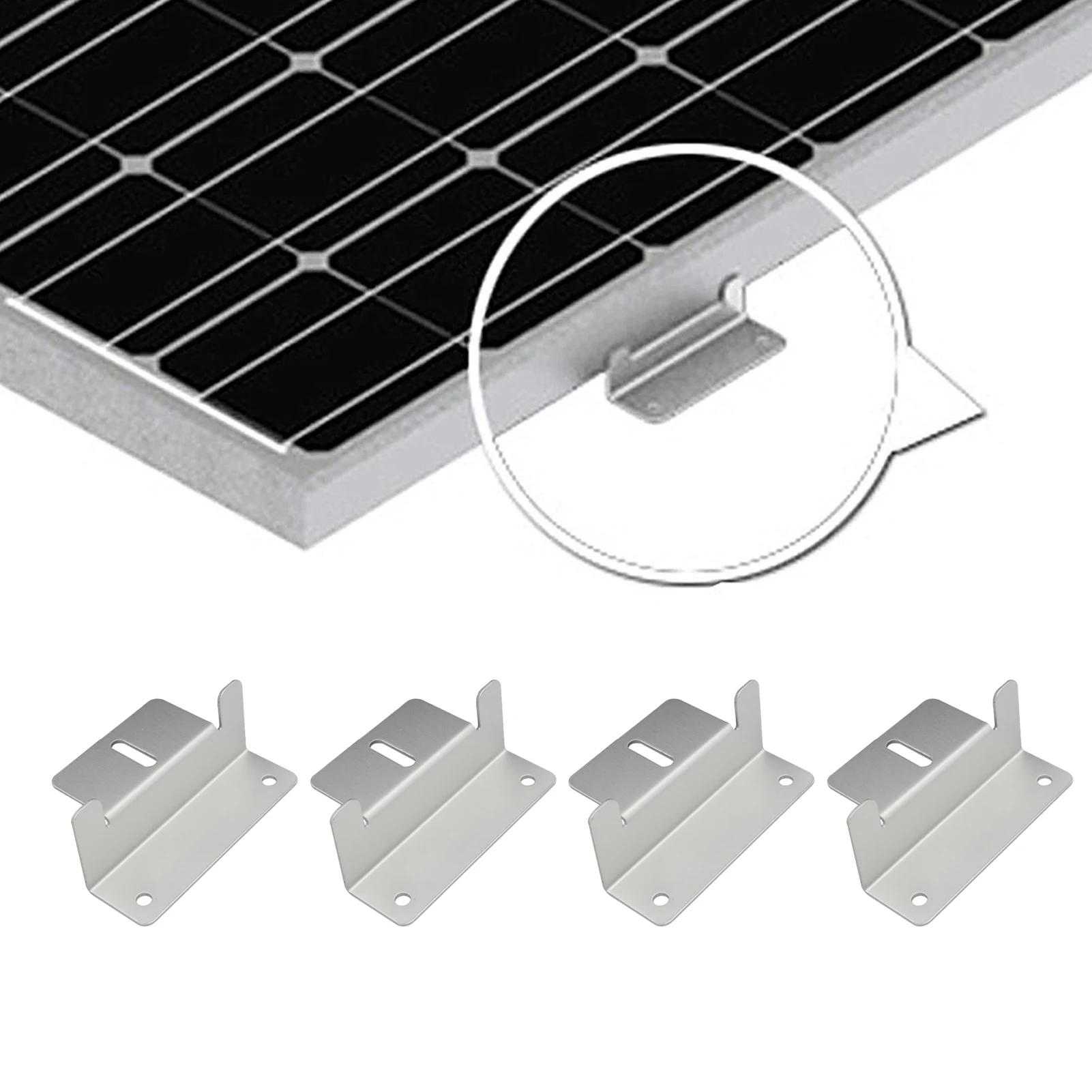 4PCS Solar Panel Z Brackets Mount Aluminum Alloy Photovoltaic Panel Mounting Bracket Screw Kit for RV Trailer Boat
4PCS Solar Panel Z Brackets Mount Aluminum Alloy Photovoltaic Panel Mounting Bracket Screw Kit for RV Trailer Boat