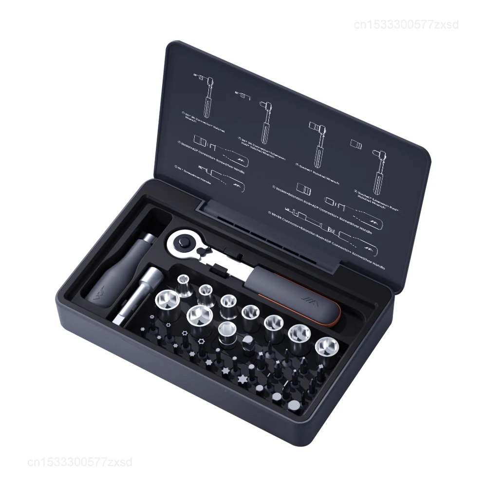 Jimihome R42 Ratchet Screwdriver Set 42 in 1 Magnetic Bits Wrench Semi-automatic Multi-purpose Sleeve Toolbox Repair Tool Kit
Jimihome R42 Ratchet Screwdriver Set 42 in 1 Magnetic Bits Wrench Semi-automatic Multi-purpose Sleeve Toolbox Repair Tool Kit