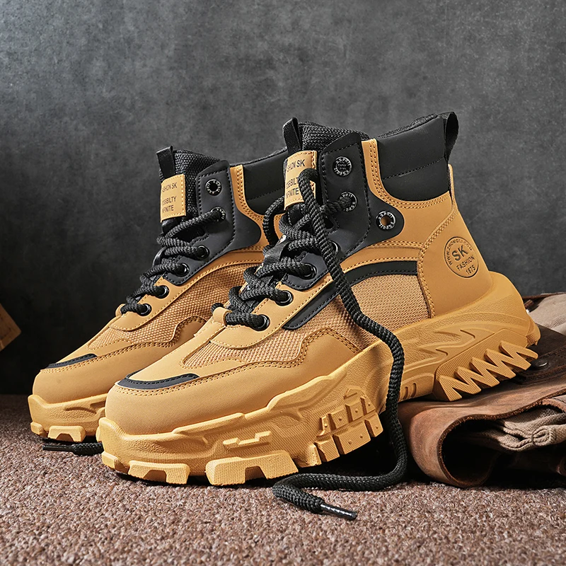 New Mesh Men's Casual Shoes Fashion Breath Man Footwear Comfortable Breathable Outsole High Top Ankle Booties Anti Slip Sneakers
New Mesh Men's Casual Shoes Fashion Breath Man Footwear Comfortable Breathable Outsole High Top Ankle Booties Anti Slip Sneakers