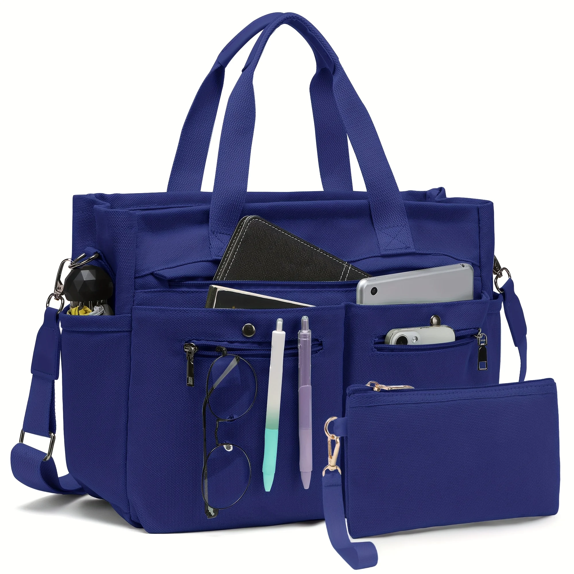 2pcs set of Women's canvas handbags - multi-functional laptop work bag, crossbody shoulder bag, casual and fashionable hobo bag, suitable for travel, fitness and daily use
2pcs set of Women's canvas handbags - multi-functional laptop work bag, crossbody shoulder bag, casual and fashionable hobo bag, suitable for travel, fitness and daily use
