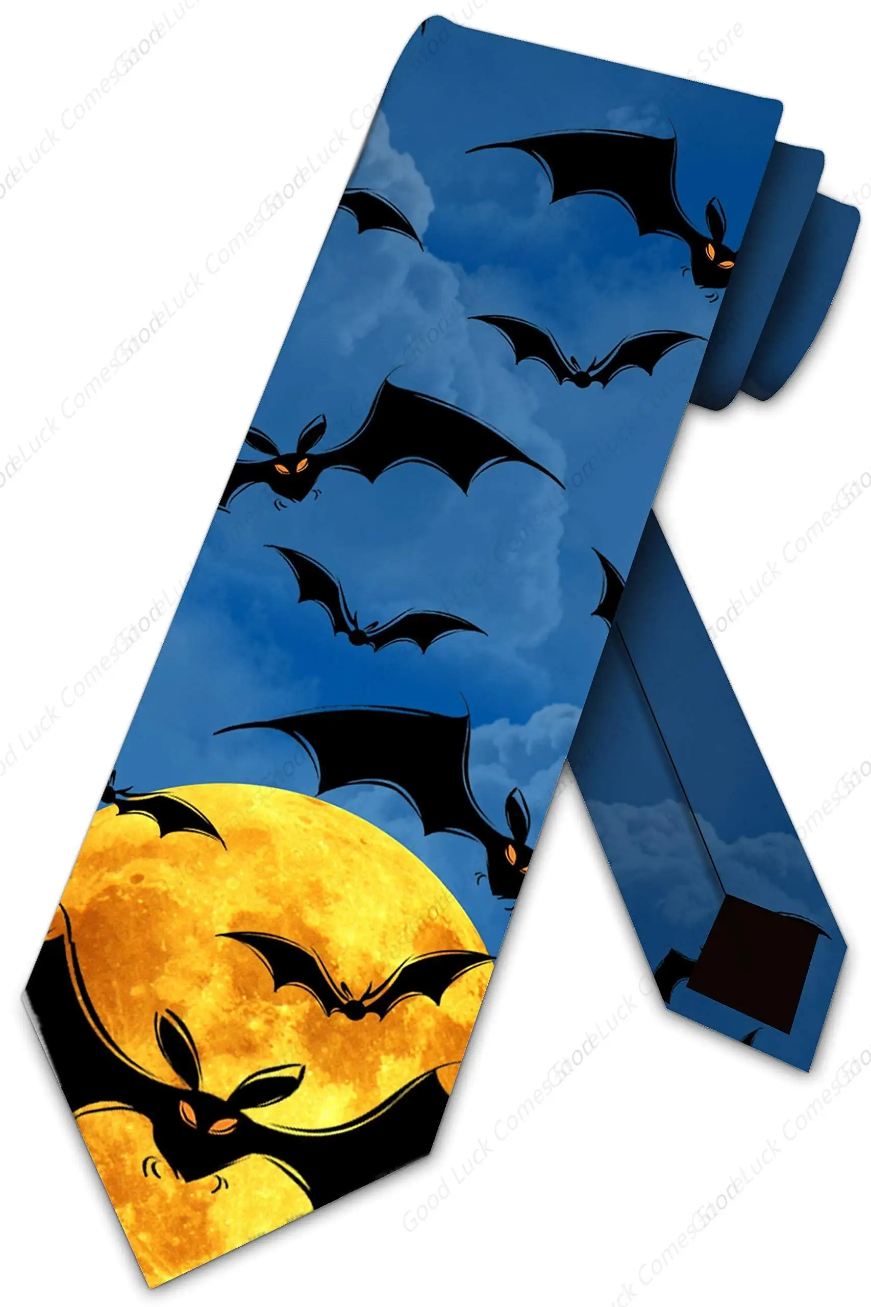 Галстук с летающими летучими мышами, мужские галстуки на Хэллоуин
Галстук с летающими летучими мышами, мужские галстуки на Хэллоуин