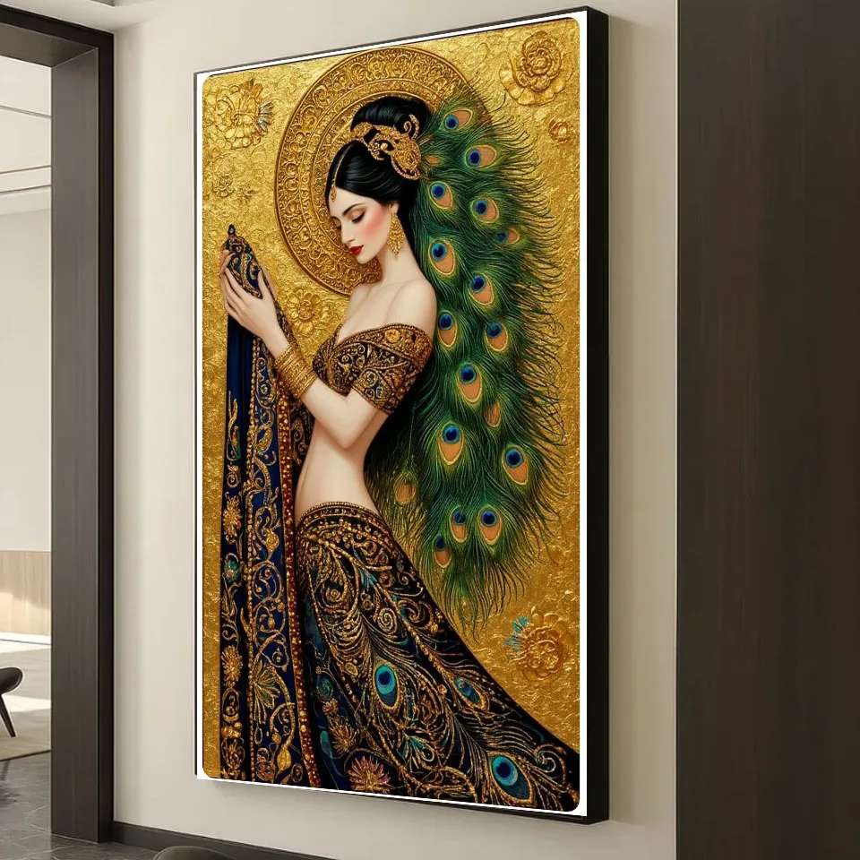 New 2025 DIY Diamond Painting Cross Stitch - Gustav Klimt Style Peacock Woman - Full Square Round Diamond Mosaic For Home Decor
New 2025 DIY Diamond Painting Cross Stitch - Gustav Klimt Style Peacock Woman - Full Square Round Diamond Mosaic For Home Decor