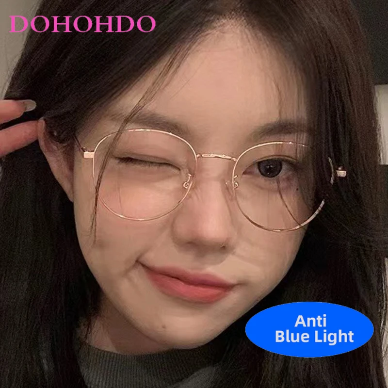 Fashion Metal Round Frame Glasses Women Men Luxury Designer Optical Computer Eye Protection Anti-Blue Light Eyeglasses Lentes
Fashion Metal Round Frame Glasses Women Men Luxury Designer Optical Computer Eye Protection Anti-Blue Light Eyeglasses Lentes