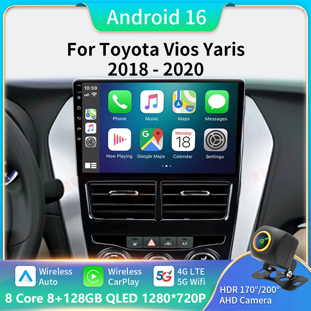 Android 16 Auto Radio For Toyota Vios Yaris 2018 2019 2020 Navigation GPS Car Multimedia Video Player Stereo NO 2din Carplay
Android 16 Auto Radio For Toyota Vios Yaris 2018 2019 2020 Navigation GPS Car Multimedia Video Player Stereo NO 2din Carplay
