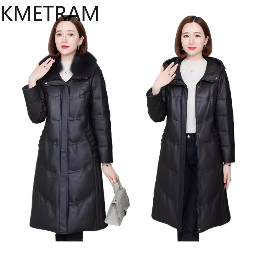 KMETRAM Real Sheepskin Duck Down Jackets Women Detachable Fox Fur Collar Long Coat Hooded Slim Puffer Jacket Woman Clothing 2026
KMETRAM Real Sheepskin Duck Down Jackets Women Detachable Fox Fur Collar Long Coat Hooded Slim Puffer Jacket Woman Clothing 2026