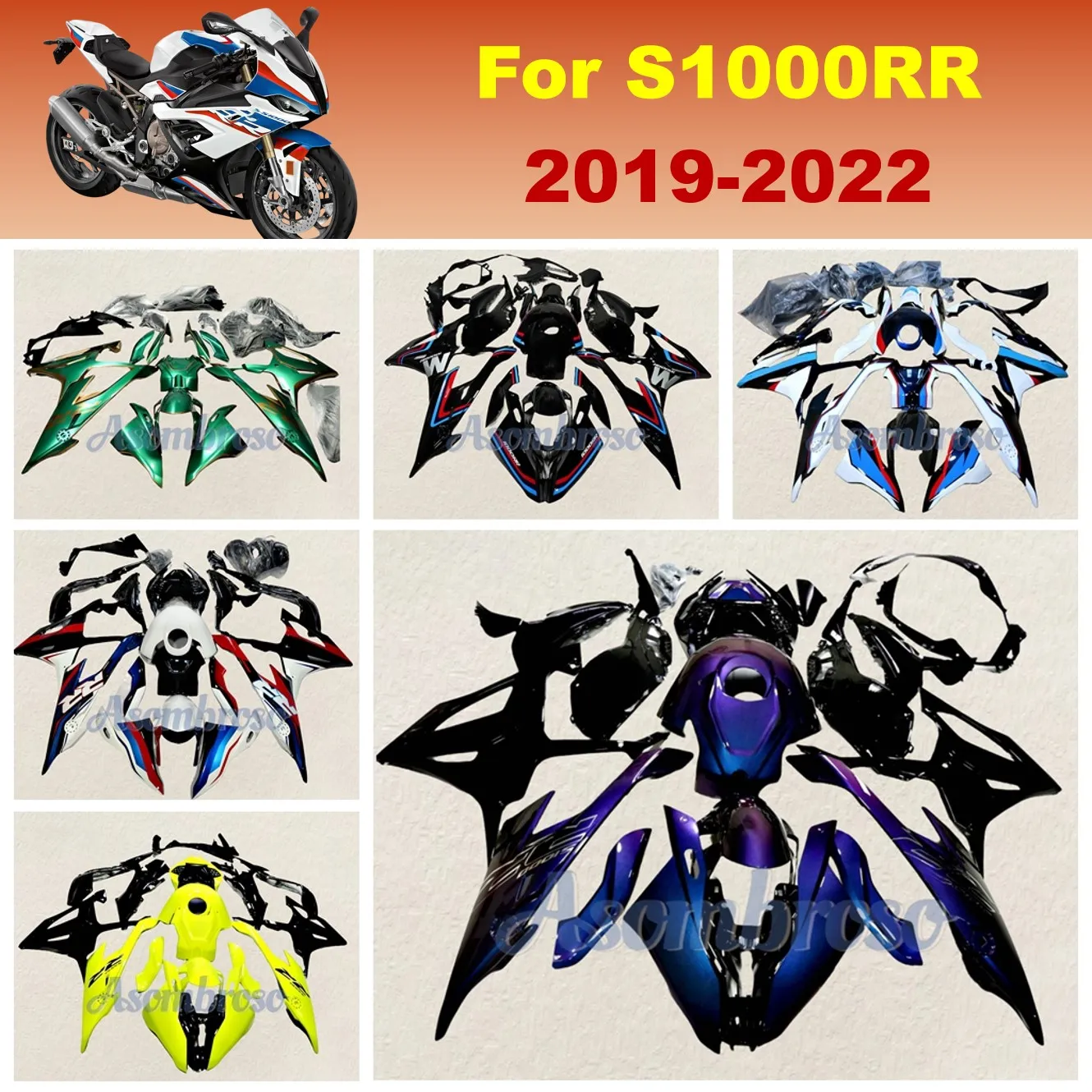 ABS Injection Full Set Fairings Fit For BMW S1000RR 2019 2020 2021 2022 S1000 RR Chameleon Blue Purple Bodywork kit
ABS Injection Full Set Fairings Fit For BMW S1000RR 2019 2020 2021 2022 S1000 RR Chameleon Blue Purple Bodywork kit