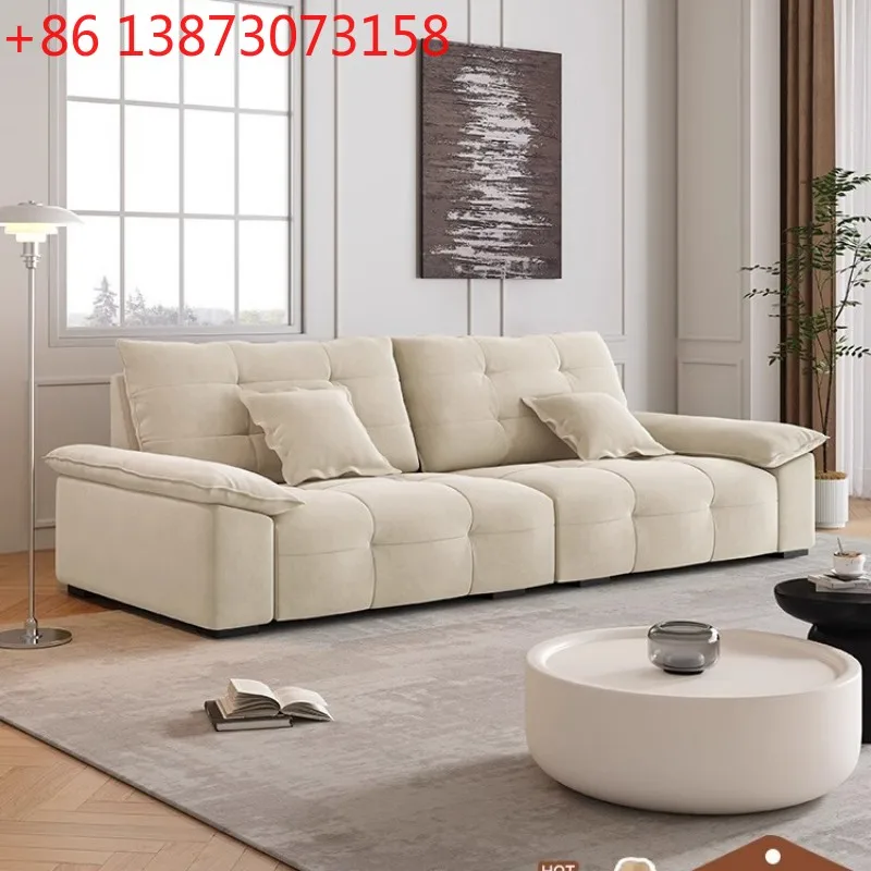 Современный простой тканевый диван в кремовом стиле, размер квартиры, гостиной, новый прямой диван интернет-знаменитостей
Современный простой тканевый диван в кремовом стиле, размер квартиры, гостиной, новый прямой диван интернет-знаменитостей