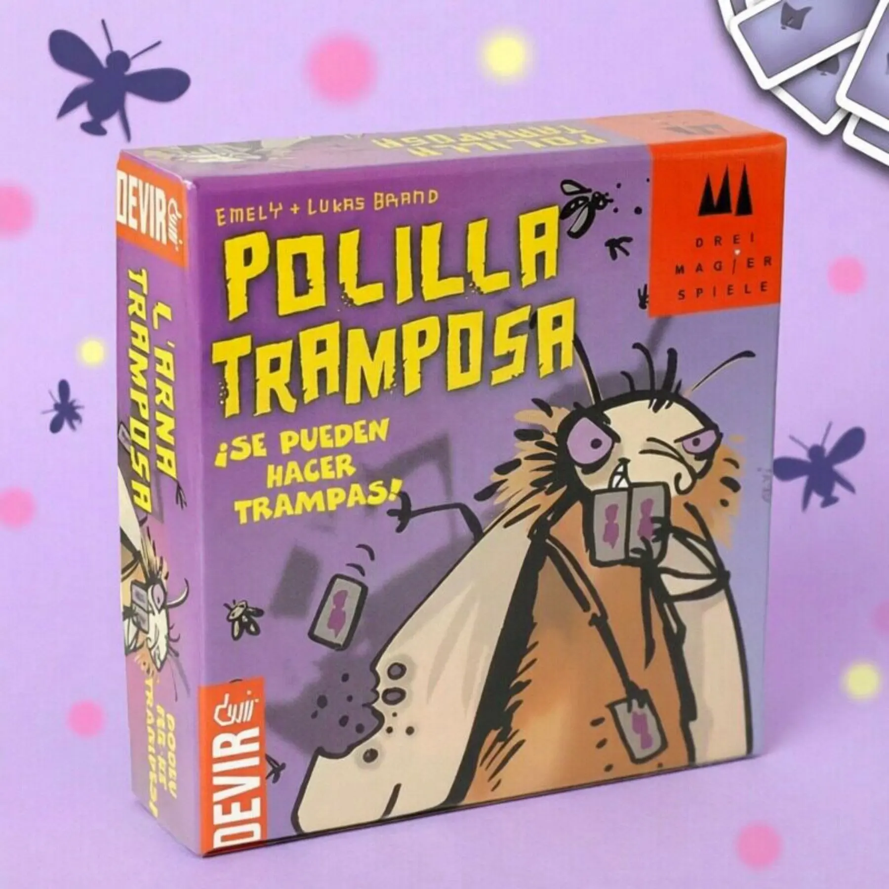Spanish Card Game Polilla Tramposa with Cheating Mechanism Hilarious Party Game for Friends and Family 2-6 Players Fun Toy
Spanish Card Game Polilla Tramposa with Cheating Mechanism Hilarious Party Game for Friends and Family 2-6 Players Fun Toy