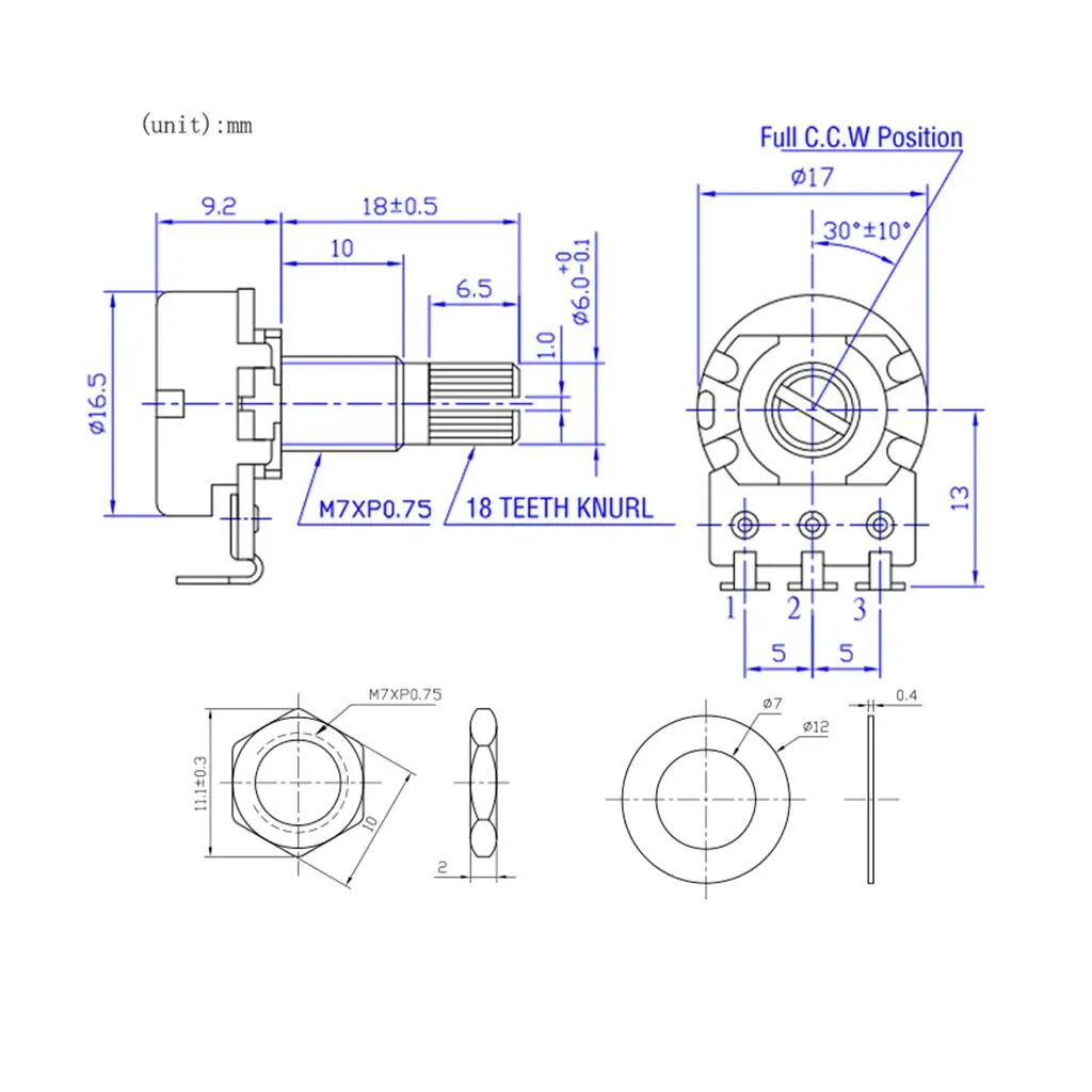 Guitar Volume Control Knob Set Rotary B500K A500K Potentiometer for Music Instrument Parts Accessories
Guitar Volume Control Knob Set Rotary B500K A500K Potentiometer for Music Instrument Parts Accessories