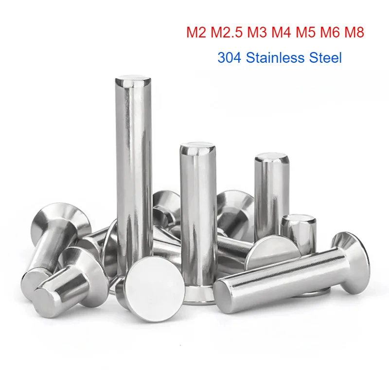 1-50pcs 304 Stainless Steel Countersunk Head Solid Rivets GB869 Flat Cone Head Rivets M2 M2.5 M3 M4 M5 M6 M8
1-50pcs 304 Stainless Steel Countersunk Head Solid Rivets GB869 Flat Cone Head Rivets M2 M2.5 M3 M4 M5 M6 M8