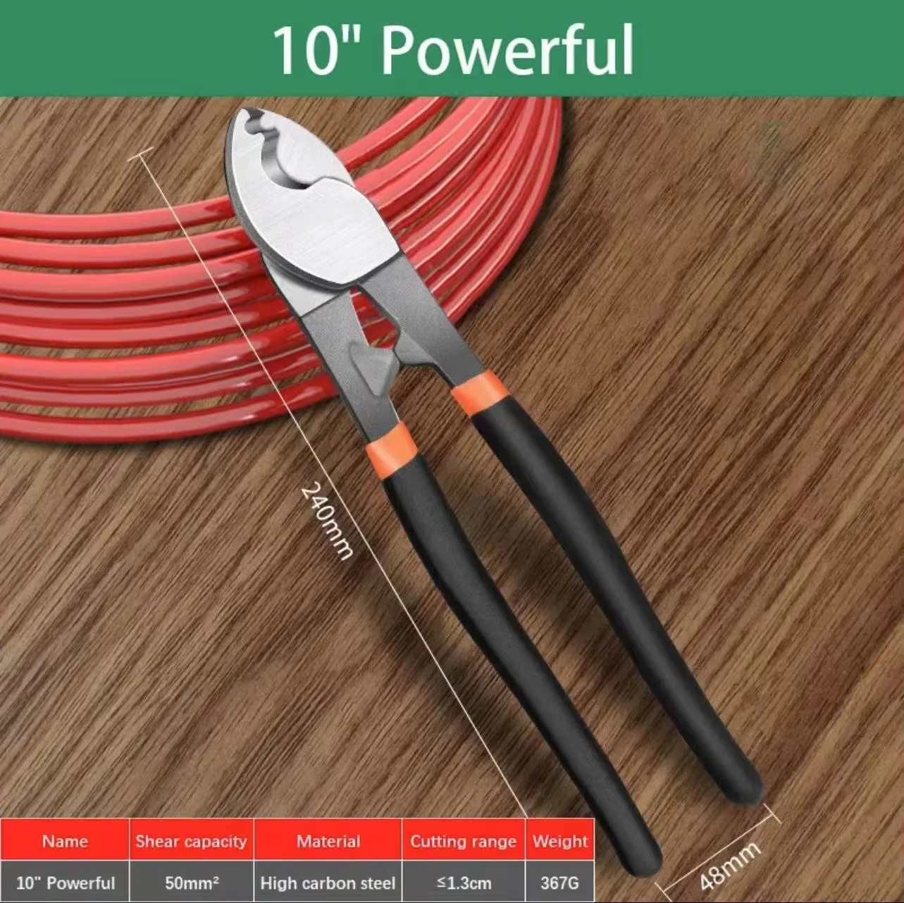 Electric Wire Cable Cutter, Wire Stripper, Cutting Plier, Hand Tools, 6 ", 8", 10"
Electric Wire Cable Cutter, Wire Stripper, Cutting Plier, Hand Tools, 6 ", 8", 10"