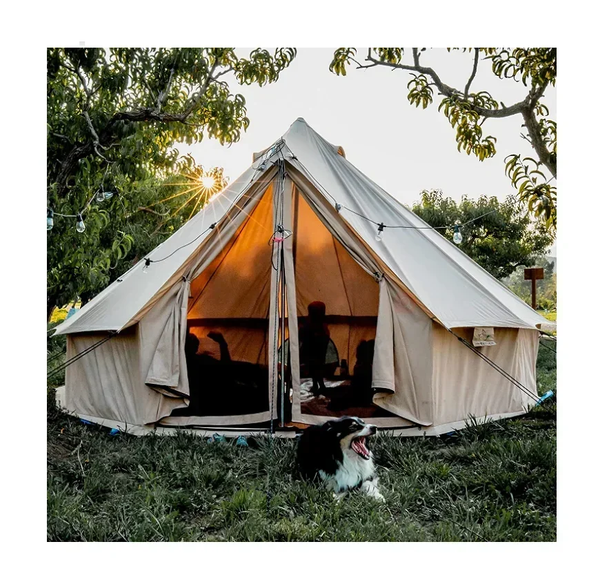 Outdoor Tents 4 Season Luxury Tents Camping Outdoor Waterproof and Glamping Yurt Tent Made From Breathable
Outdoor Tents 4 Season Luxury Tents Camping Outdoor Waterproof and Glamping Yurt Tent Made From Breathable