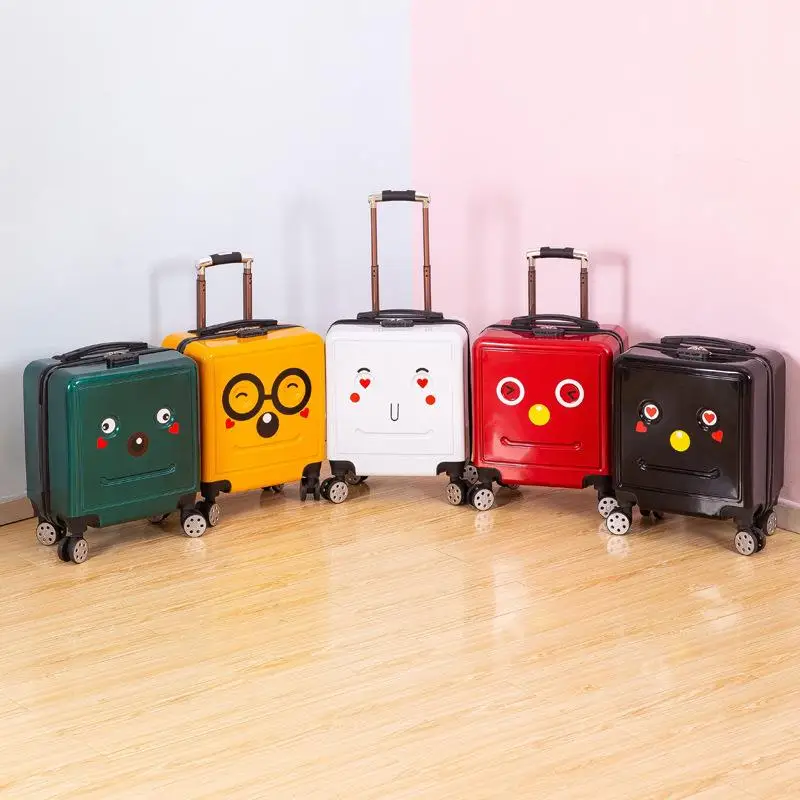 2020 New Cartoon Robot Design Children's Backpack Smiling Face Luggage Carry-On Suitcase Password Lock Sticker Mestercock
2020 New Cartoon Robot Design Children's Backpack Smiling Face Luggage Carry-On Suitcase Password Lock Sticker Mestercock