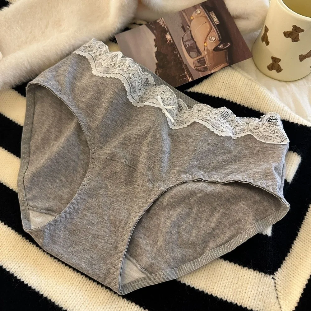 Comfortable Bow Lace Cotton Panties Transparent Mid Waist Underwear for Women Soft Seamless Floral Lace Briefs Gifts
Comfortable Bow Lace Cotton Panties Transparent Mid Waist Underwear for Women Soft Seamless Floral Lace Briefs Gifts