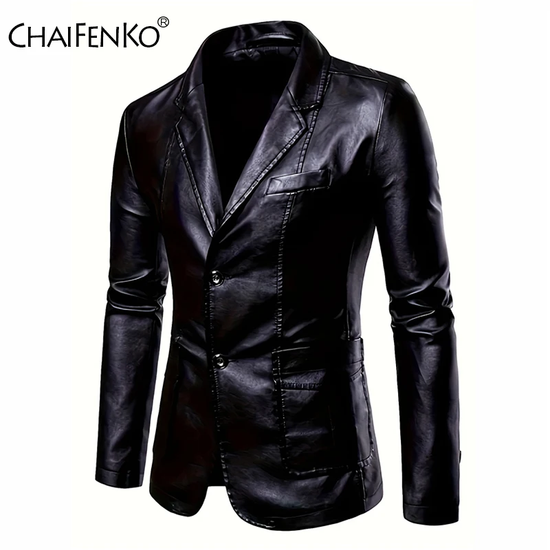 Men Commercial Affairs Casual Coat New Fashion Solid Versatile Leather Jacket Autumn Winter Comfort Simplicity Lapel Tops Men
Men Commercial Affairs Casual Coat New Fashion Solid Versatile Leather Jacket Autumn Winter Comfort Simplicity Lapel Tops Men