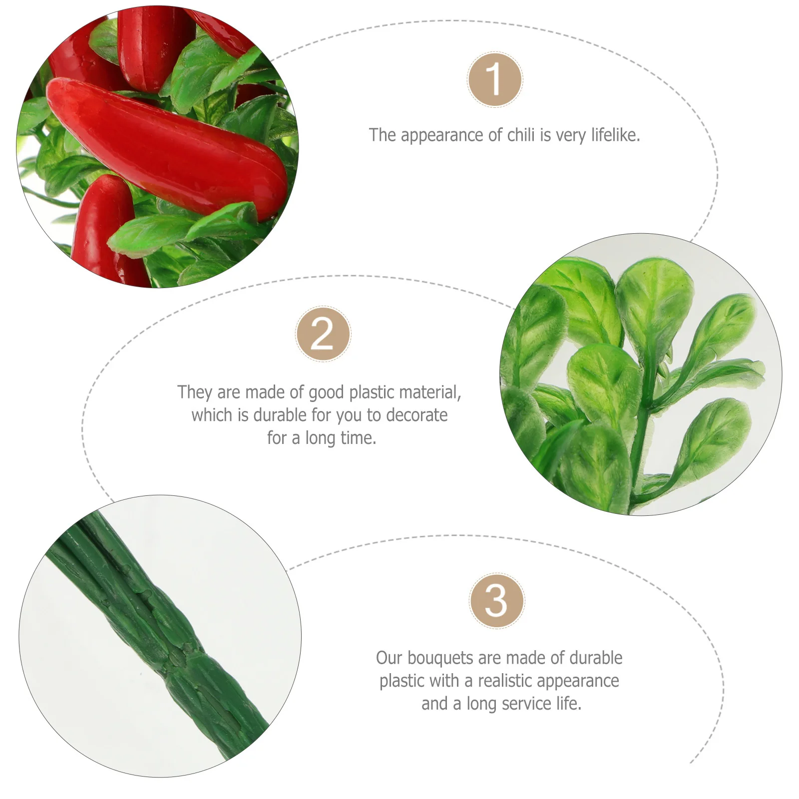 4Pcs Artificial Chili Bouquet Decor Realistic Simulation Pepper Plant for Home Wedding Festival Banquet Decoration Use
4Pcs Artificial Chili Bouquet Decor Realistic Simulation Pepper Plant for Home Wedding Festival Banquet Decoration Use