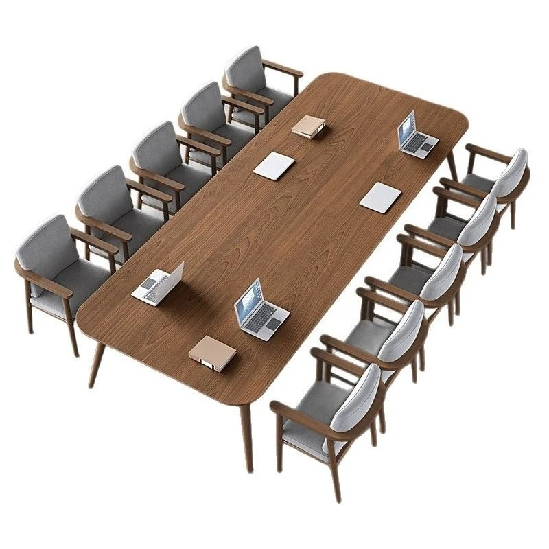 Simple solid wood conference table Rectangle workbench Commercial large board wood table Simple and modern
Simple solid wood conference table Rectangle workbench Commercial large board wood table Simple and modern