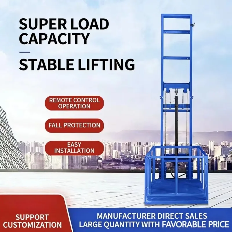 Guide Rail Electric Hydraulic Small Freight Lifting Platform Simple Cargo Lift For Factory Warehouse Home Use Stable Durable
Guide Rail Electric Hydraulic Small Freight Lifting Platform Simple Cargo Lift For Factory Warehouse Home Use Stable Durable