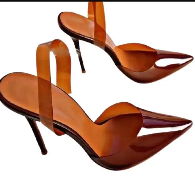 Stiletto Heel Pumps Pointed Toe Women Wearing Transparent Slip-On High Heels Pvc High Heel Dress Shoes
Stiletto Heel Pumps Pointed Toe Women Wearing Transparent Slip-On High Heels Pvc High Heel Dress Shoes