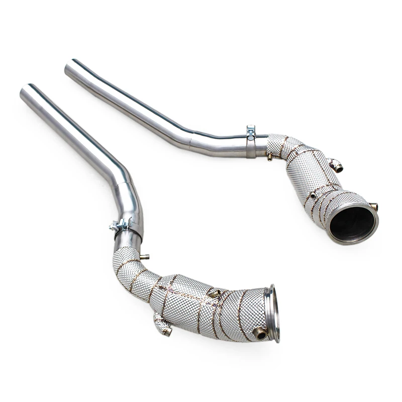 Auto Stainless Steel Exhaust Pipes For Ferrari Purosangue FUV V12 6.5L 2022+ Free Flow Exhaust Downpipe With Heat Shield
Auto Stainless Steel Exhaust Pipes For Ferrari Purosangue FUV V12 6.5L 2022+ Free Flow Exhaust Downpipe With Heat Shield