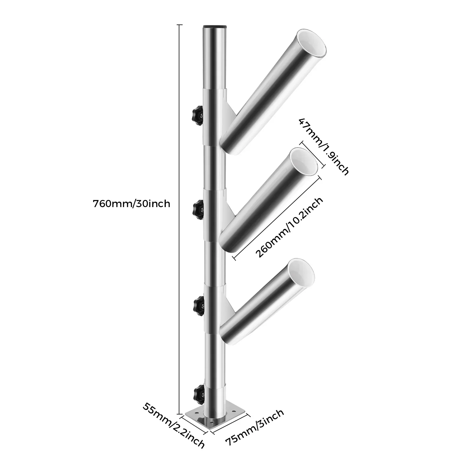 3 Rod Holder Adjustable Fishing Boat Rod Holder Rocket Launcher
3 Rod Holder Adjustable Fishing Boat Rod Holder Rocket Launcher