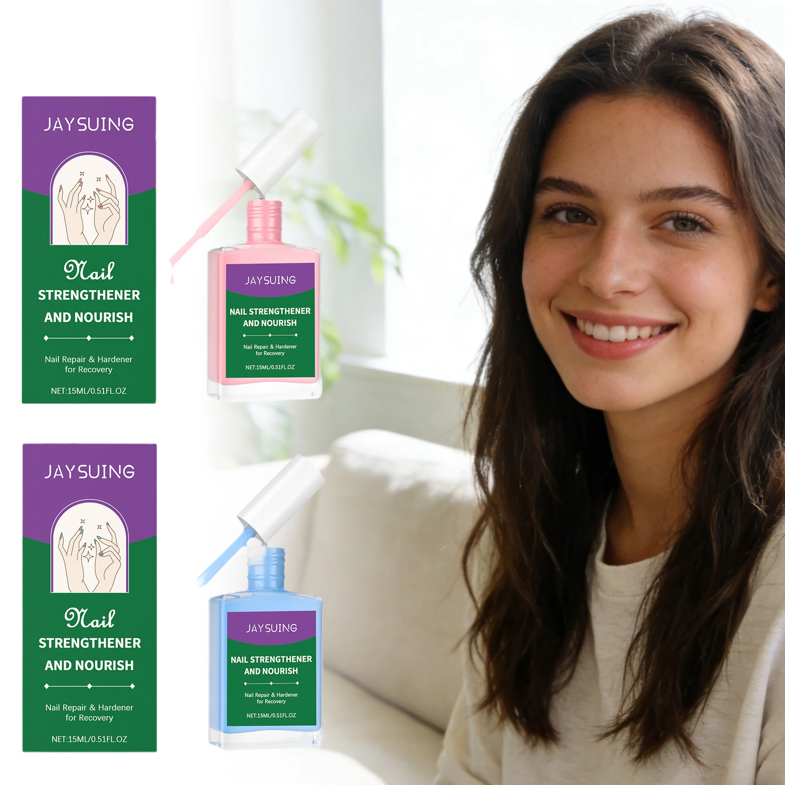 Jaysuing Nail Polish Lasting Shiny High Gloss Texture Gentle Nourish Nursing Enhance Nails Toughness Easy Apply Durable Nail Ge
Jaysuing Nail Polish Lasting Shiny High Gloss Texture Gentle Nourish Nursing Enhance Nails Toughness Easy Apply Durable Nail Ge