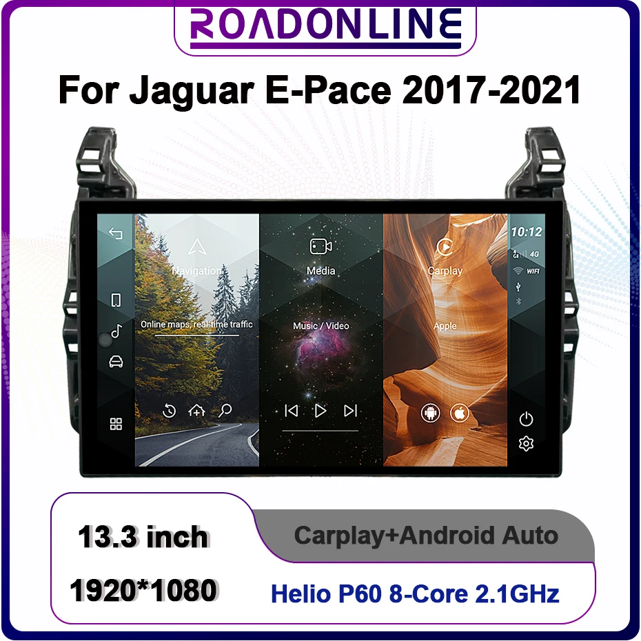 13.3'' 8+128G For Jaguar E-Pace E Pace 2016-2019 Android 12 Car Stereo Radio Multimedia Player GPS Wireless CarPlay Dual System
13.3'' 8+128G For Jaguar E-Pace E Pace 2016-2019 Android 12 Car Stereo Radio Multimedia Player GPS Wireless CarPlay Dual System