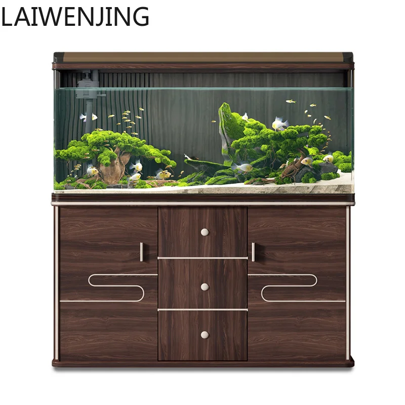 HLZ fish tank aquarium ecological water-free glass floor-to-ceiling household goldfish tank with bottom cabinet
HLZ fish tank aquarium ecological water-free glass floor-to-ceiling household goldfish tank with bottom cabinet