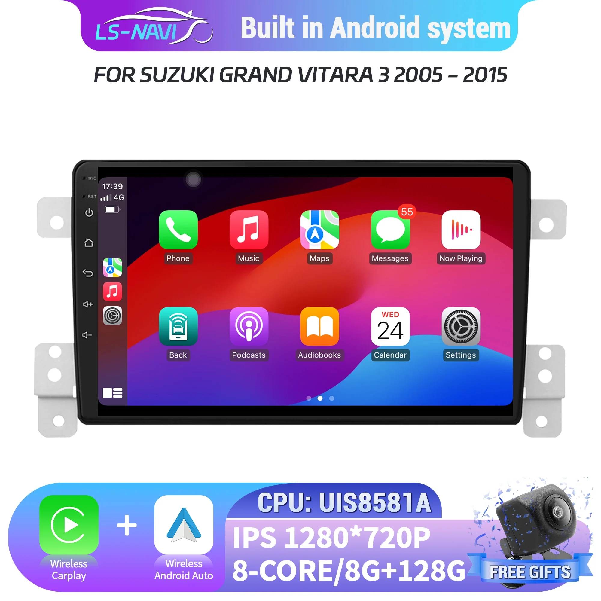 For Suzuki Grand Vitara 3 2005-2015 Android 14 Car Radio Multimedia Wireless BT CarPlay Navigation Touch Screen Head Unit Stereo
For Suzuki Grand Vitara 3 2005-2015 Android 14 Car Radio Multimedia Wireless BT CarPlay Navigation Touch Screen Head Unit Stereo