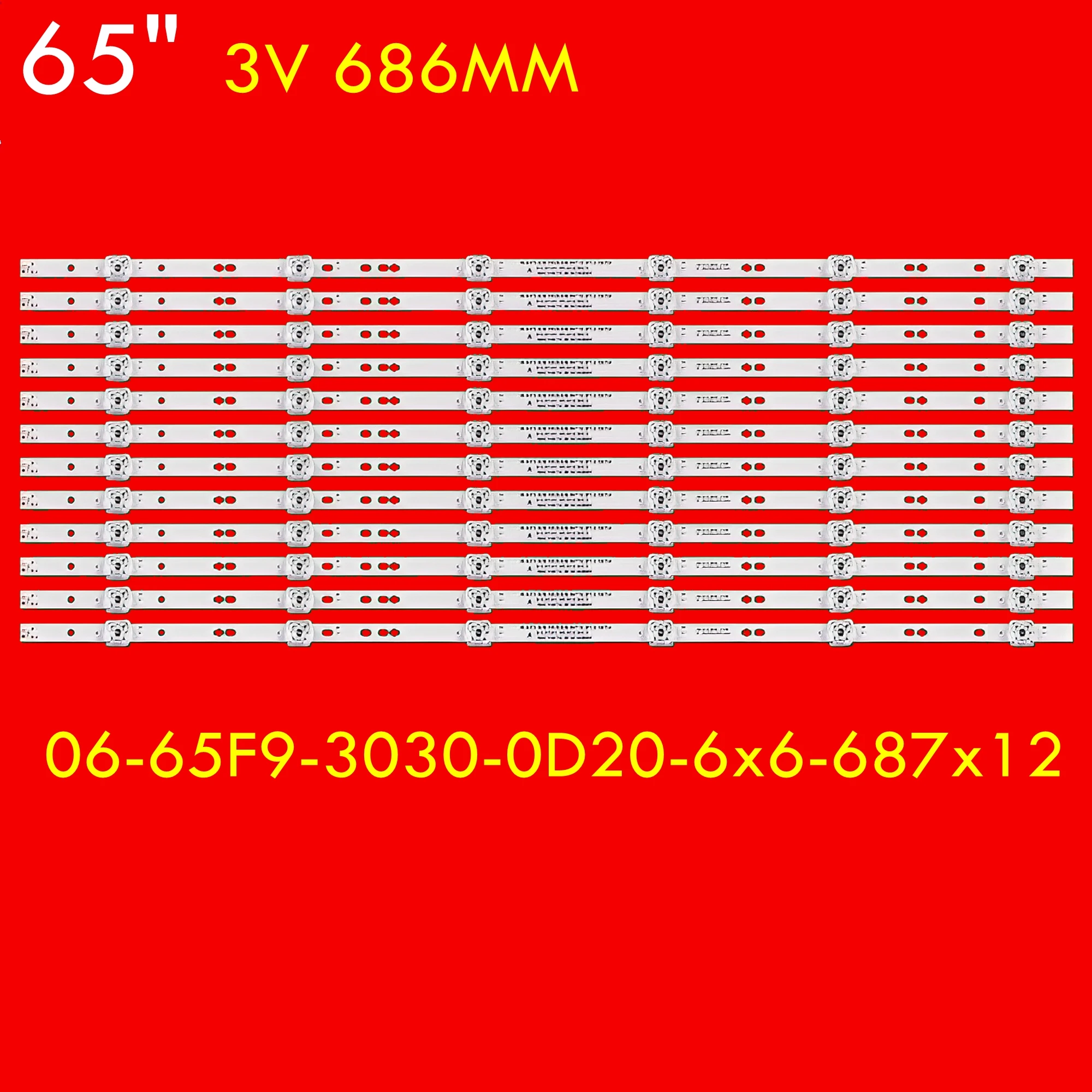 Фонарь подсветки телевизора для 65R3 LU65D31J LU65C51 LS65AL88T71 06-65F9-3030-0D20-6x6-687x12
Фонарь подсветки телевизора для 65R3 LU65D31J LU65C51 LS65AL88T71 06-65F9-3030-0D20-6x6-687x12