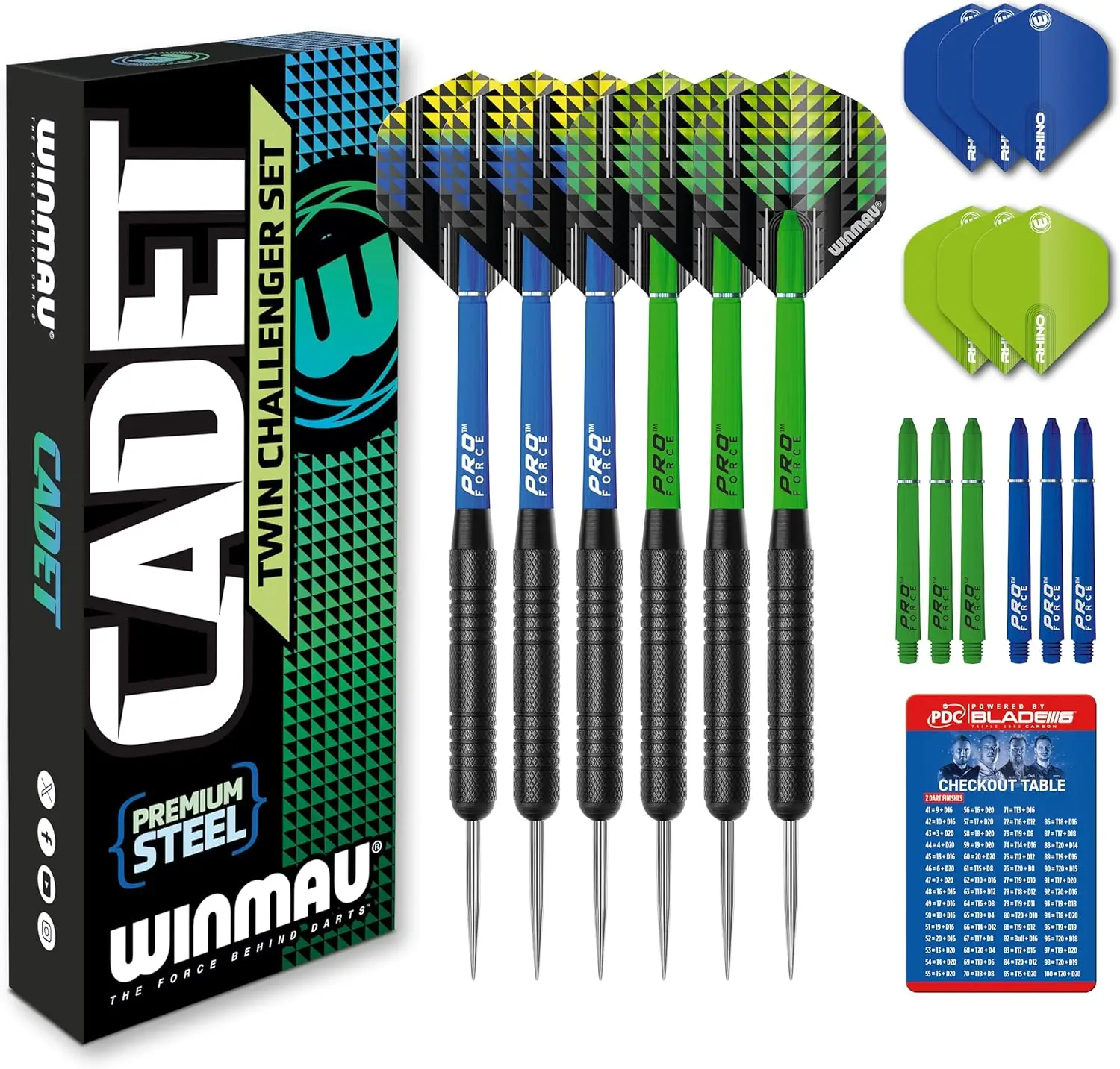 Steel Tip Darts Set - 2 x 19g Darts with Flights, Shafts & Scorecard, Black
Steel Tip Darts Set - 2 x 19g Darts with Flights, Shafts & Scorecard, Black