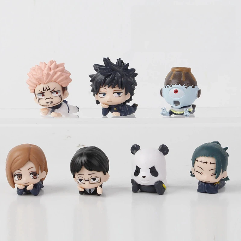 Jujutsu Kaisen 7pcs Mini Figures Nanami Panda Mahito Sukune Fushiguro Nobara Q Lie Down Figurine Car Desk Blind Box Decor Toy
Jujutsu Kaisen 7pcs Mini Figures Nanami Panda Mahito Sukune Fushiguro Nobara Q Lie Down Figurine Car Desk Blind Box Decor Toy