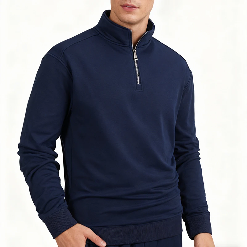 Men'S New Spring Casual Stand Up Collar Sweatshirt fashion Half Sweatshirt Tops Autumn Stand Up Small Loop Cotton Sweatshirt Top
Men'S New Spring Casual Stand Up Collar Sweatshirt fashion Half Sweatshirt Tops Autumn Stand Up Small Loop Cotton Sweatshirt Top