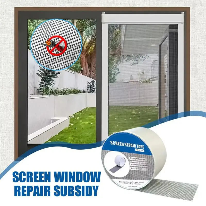 Window Screen Repair Tape Heavy Duty Screen Repair Kit Strong Adhesive Doors Fiberglass Patch Waterproof Covering For Fixing
Window Screen Repair Tape Heavy Duty Screen Repair Kit Strong Adhesive Doors Fiberglass Patch Waterproof Covering For Fixing