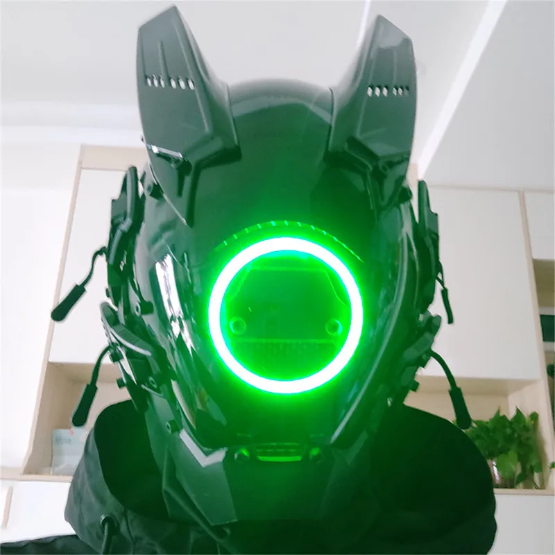 Fashion Cyber Punk Mask with Colorful LED Lighting Music Festival Fantastic Cosplay SCI-FI Helmet Halloween Christmas Party Gift
Fashion Cyber Punk Mask with Colorful LED Lighting Music Festival Fantastic Cosplay SCI-FI Helmet Halloween Christmas Party Gift