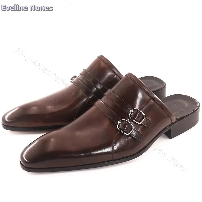Metal Buckle Decor Half Slippers Pointed Toe Casual Men Shoes Party High Heels Casual Men Shoes Big Size 39-46 Zapatillas Mujer
Metal Buckle Decor Half Slippers Pointed Toe Casual Men Shoes Party High Heels Casual Men Shoes Big Size 39-46 Zapatillas Mujer